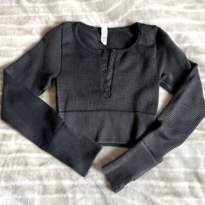 Aerie waffle crop top